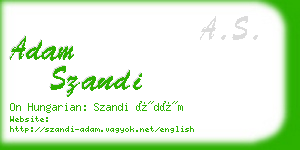 adam szandi business card